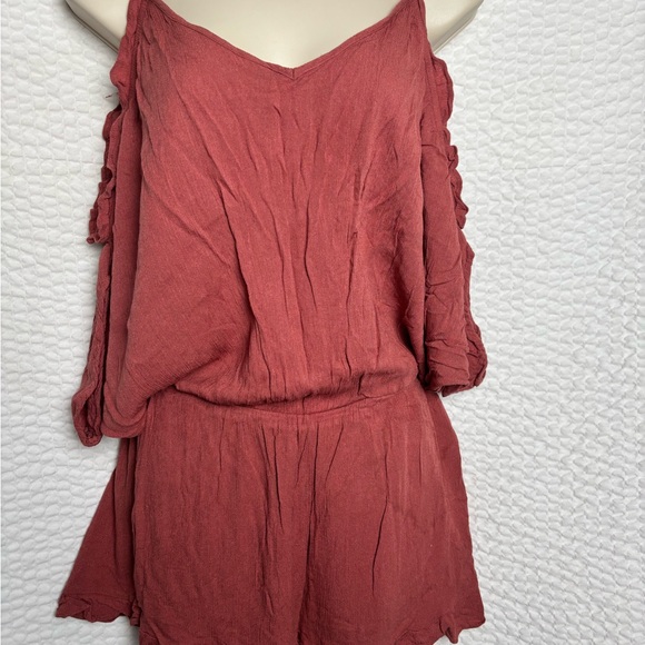 Y2K Play Romper Crinkle Material Beach Resort - Picture 3 of 8